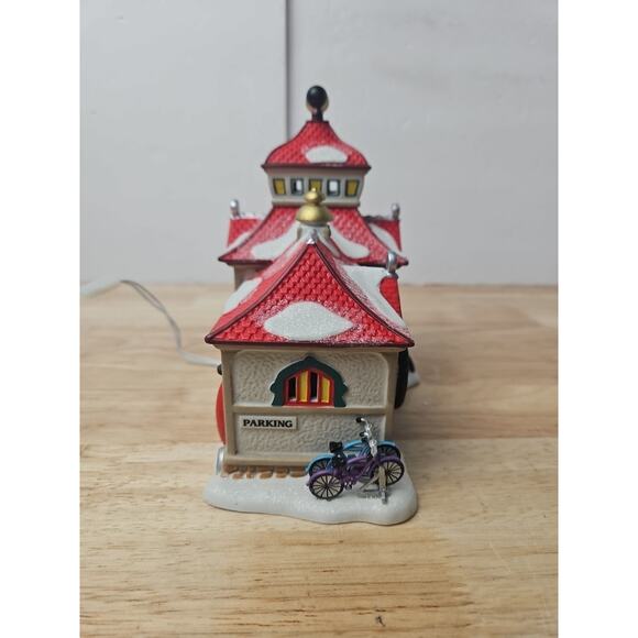 Dept 56 North Pole Bike Bicycle Shop Animated Wheel #4025281 Box & Cord Works - Picture 15 of 16